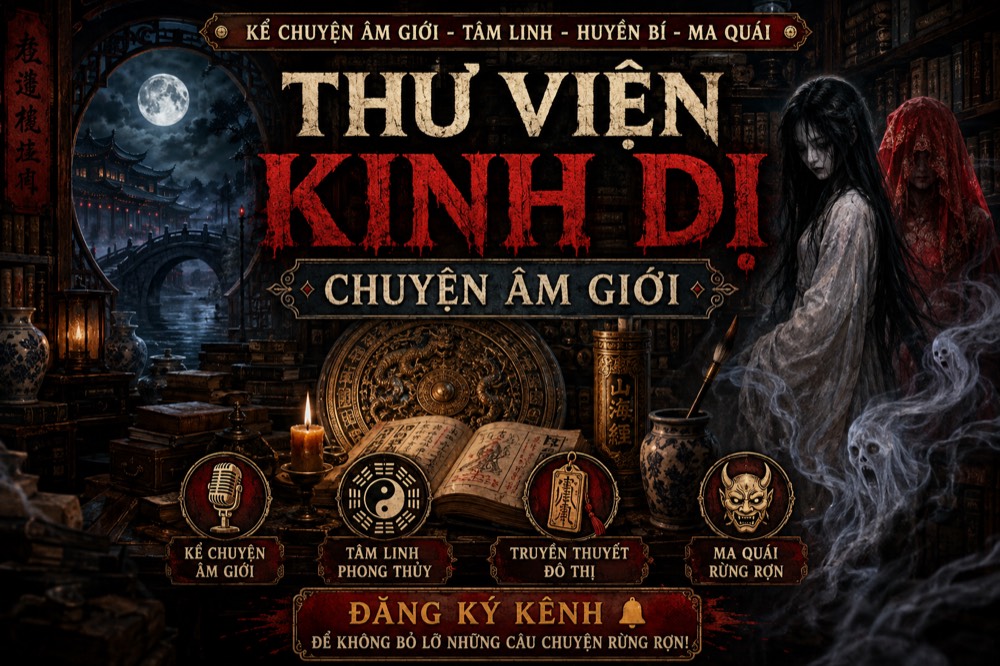 Ảnh thumbnail dọc cho một video kể chuyện kinh dị tiếng Việt